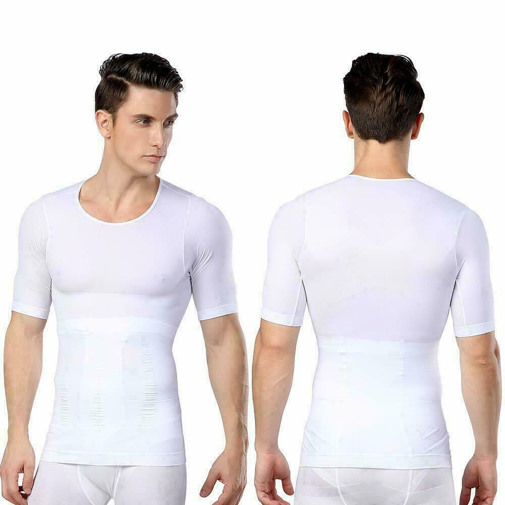 2022 Summer SecondSkin Men Compression T-Shirt Body Shaper Slimming Cooling Vest