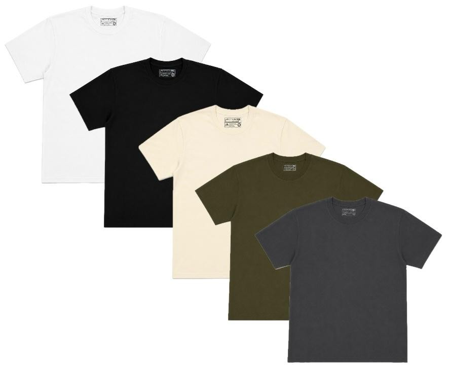 Men’s Plus Size 5 Pack T‑Shirts 100% Cotton Crew Neck Plain Tees 2XL‑6XL