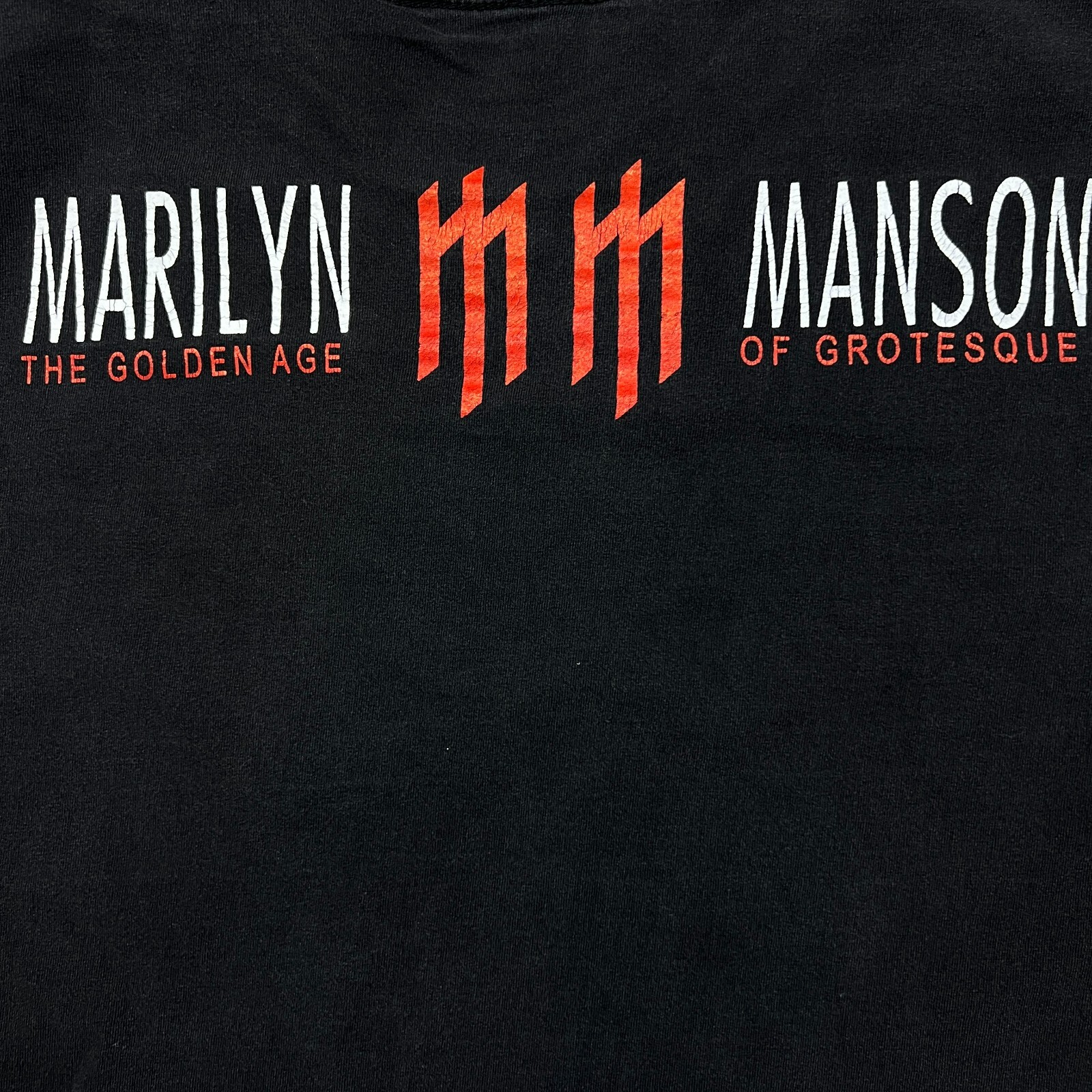 Vintage 2003 Marilyn Mason T Shirt Mens Medium The Golden Age of Grotesque Band