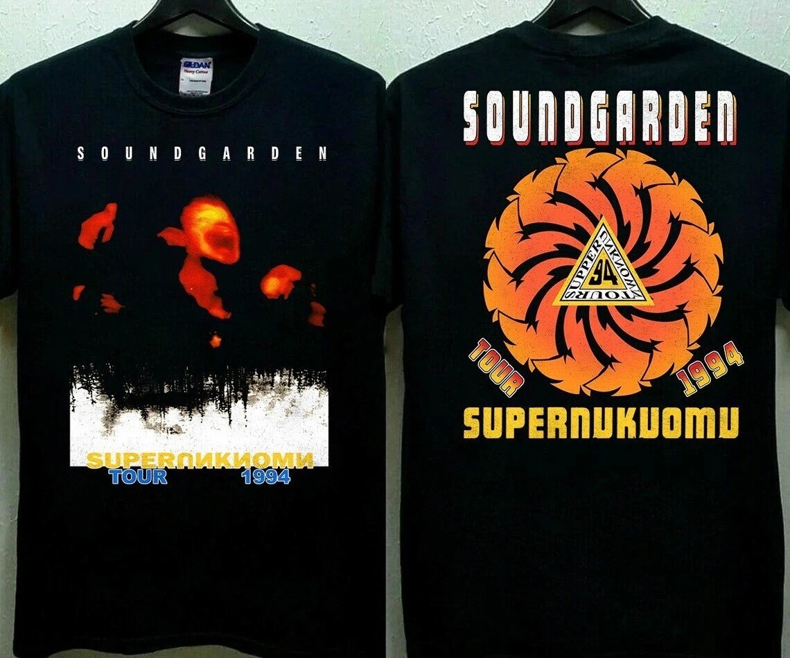 Soundgarden Superunknown Tour 1994 T-Shirt Black Gift Fans Music