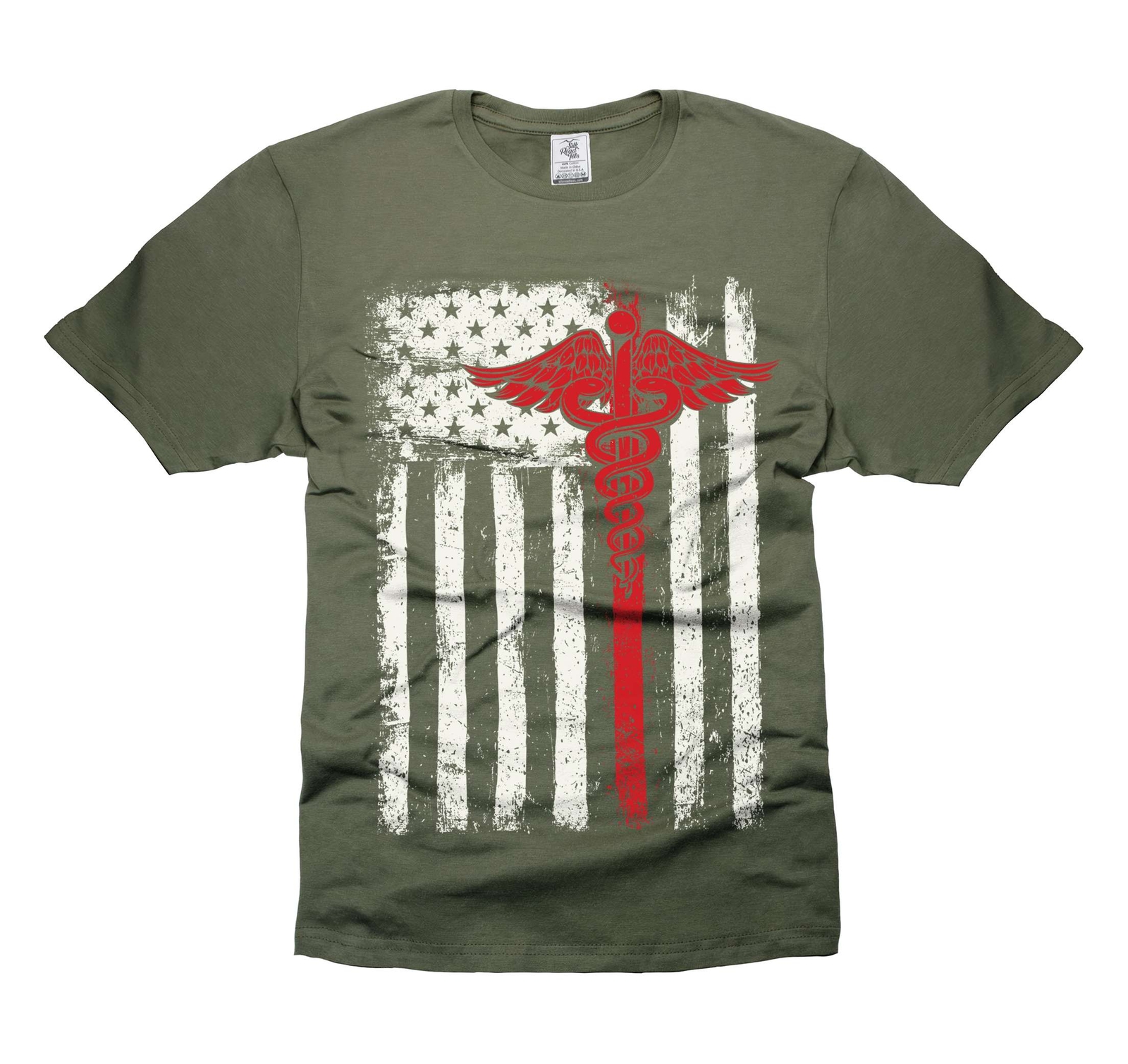 American Medical Flag Shirt Patriotic Nurse Doctor RN EMT Gift Tee