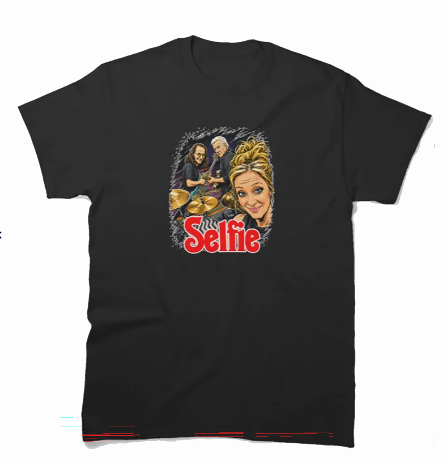 Rush – Anika Nilles Selfie Caricature Fifty Something Tour T-shirt