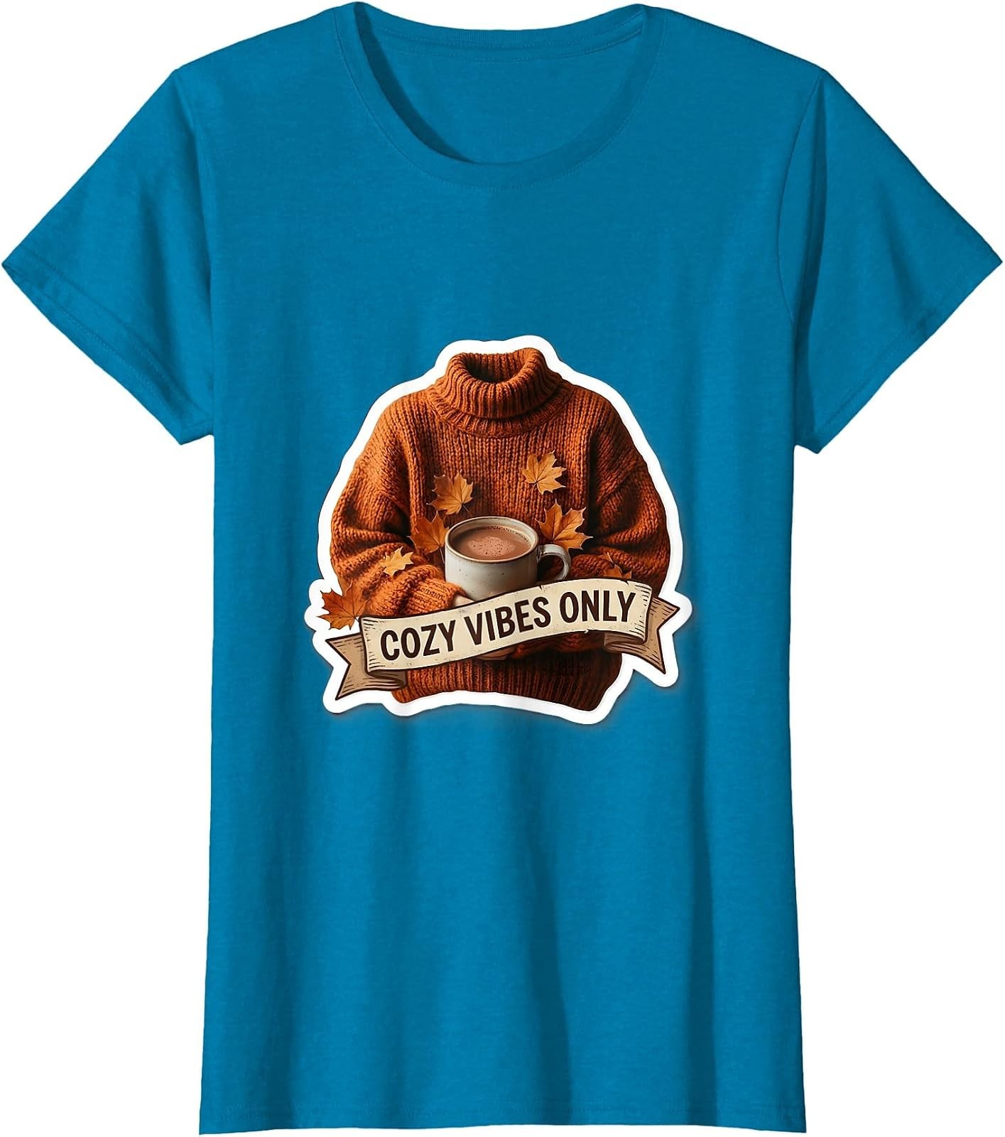 Cozy Fall Season Vibes Graphic Tee for Comfortable Style
