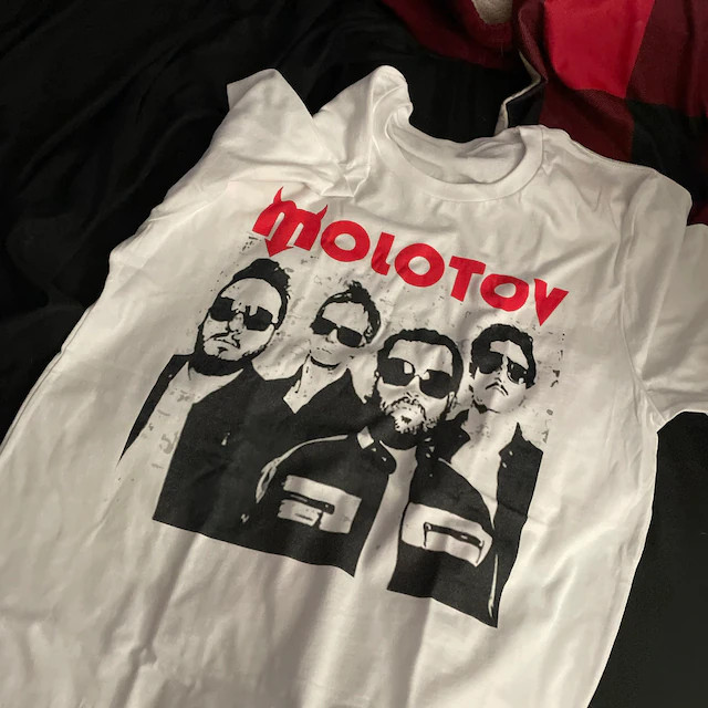 NEW MOLOTOV Band Gift For Fans Heavy Cotton White T Shirt All Size AG940