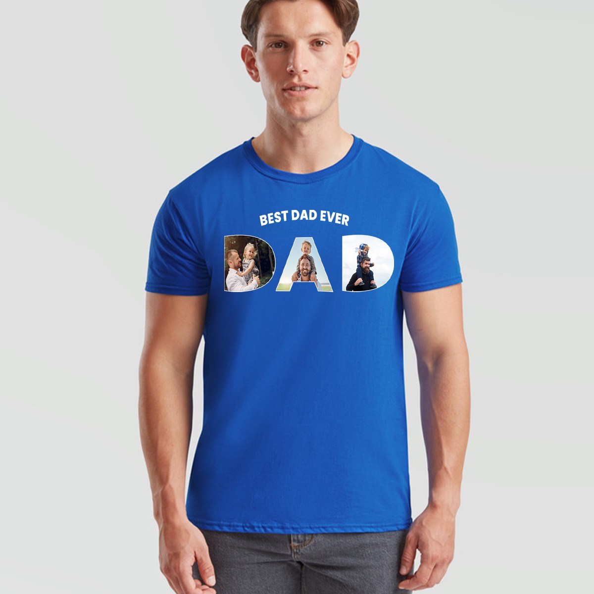 Personalised Unisex T Shirts Add Your Photo Text Ultra Soft Front & Back Print