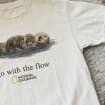 Go With The Flow Otter National Geographic T-Shirt, Vintage Unisex Tee