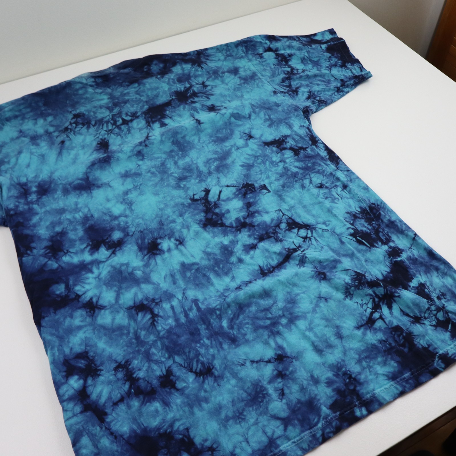 Vtg Other Worlds Wizard Storm Rider Dragon Shirt Tie Dye Mens L/XL Planet Earth