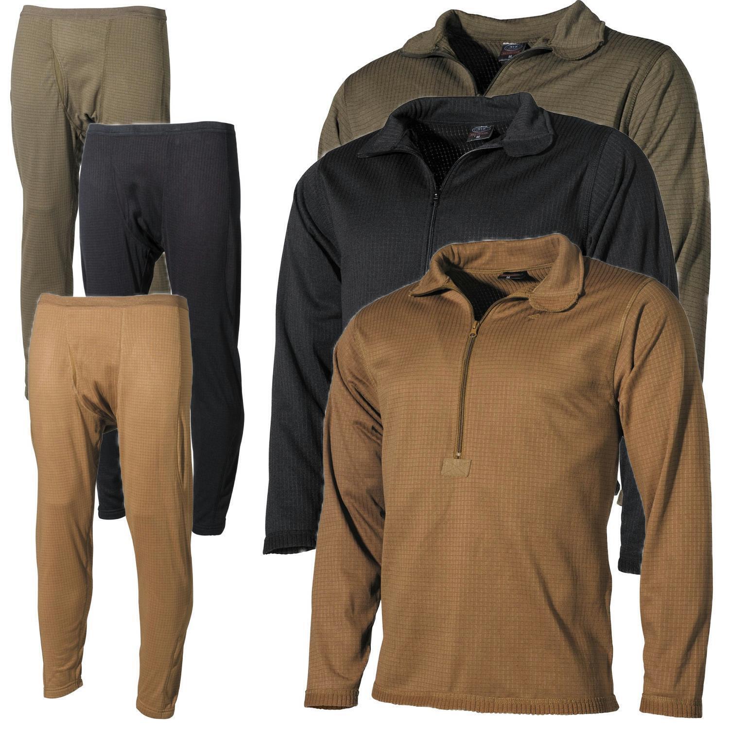 MFH US Unterhemd Unterhose Level II, GEN III Waffelstruktur Army Unterwäsche