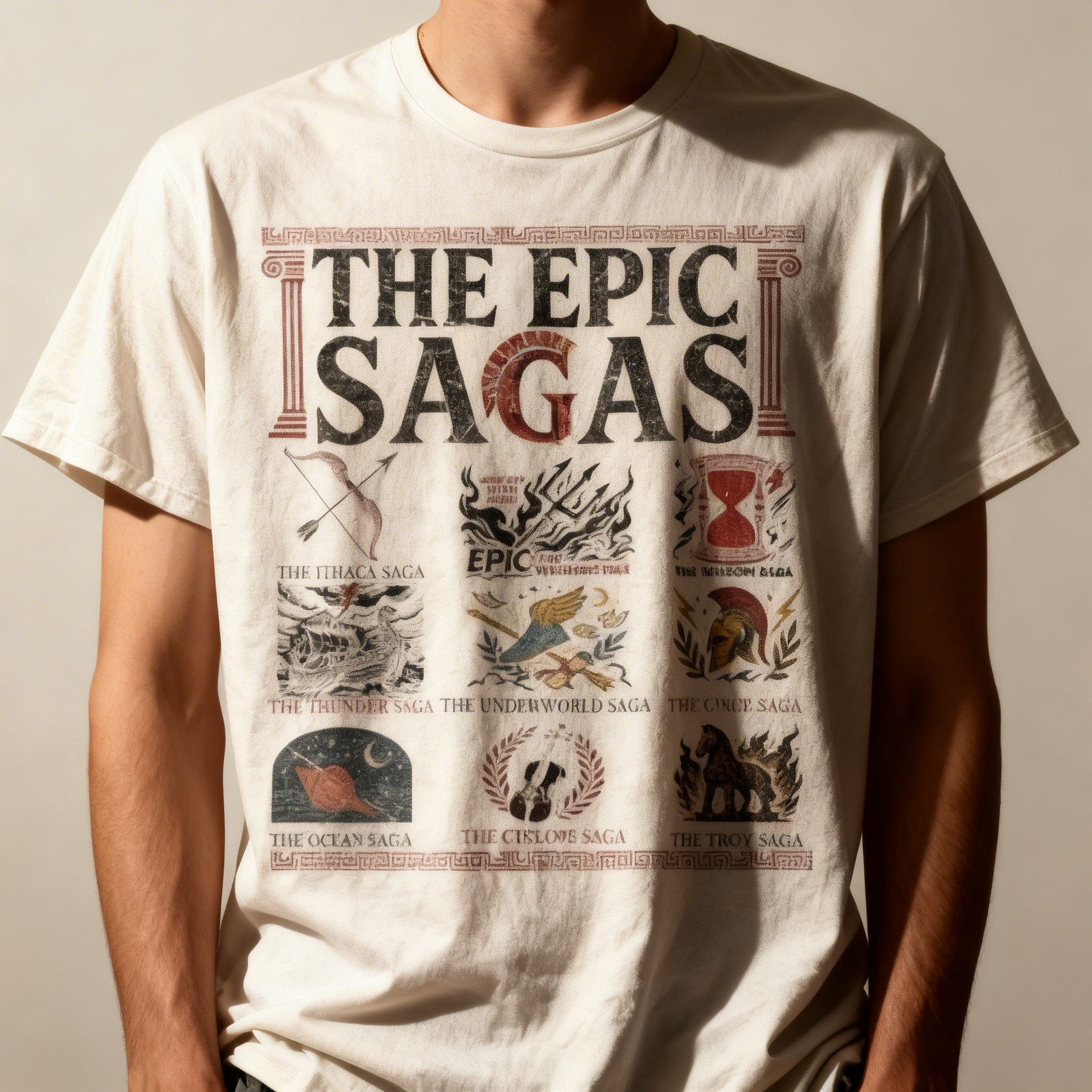 The Epic Sagas Ithaca Saga Musical Thunder Wisdom Odysseus T-Shirt