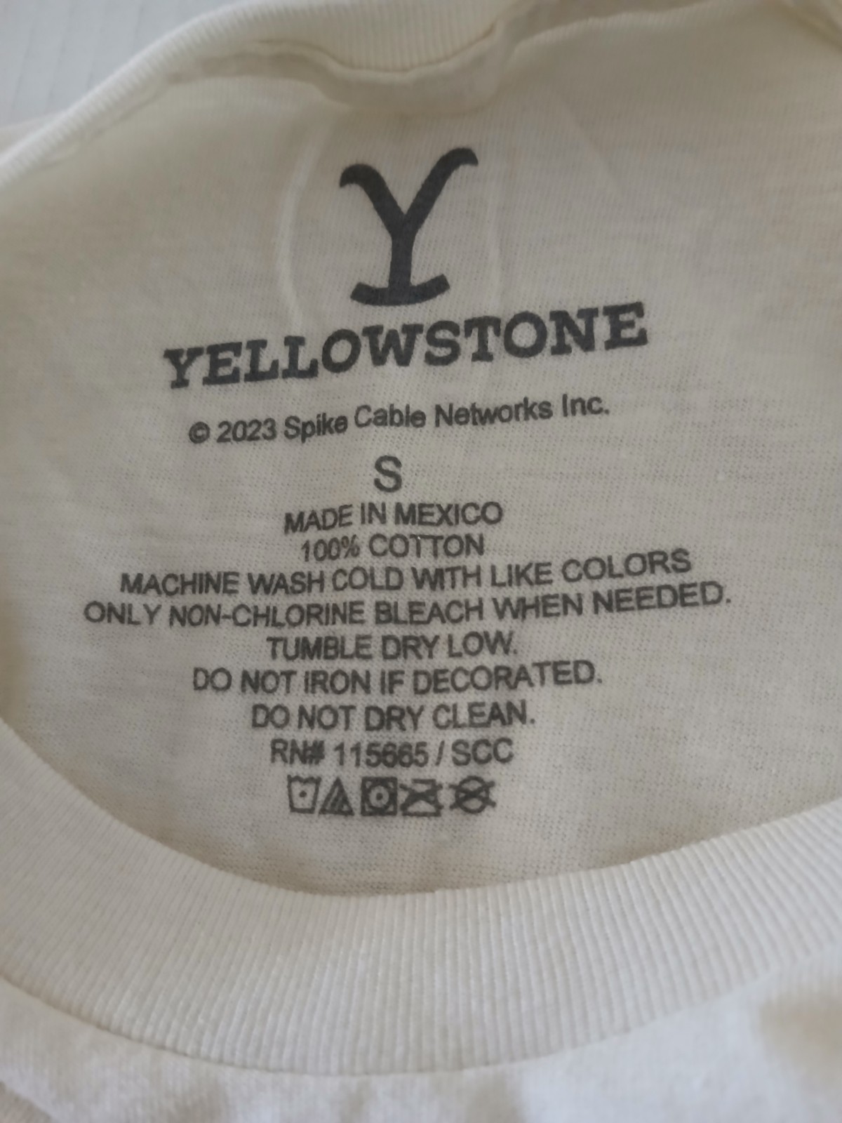 Yellowstone Size S T-Shirt – We Don’t Choose the Way Cream Color 100% Cotton