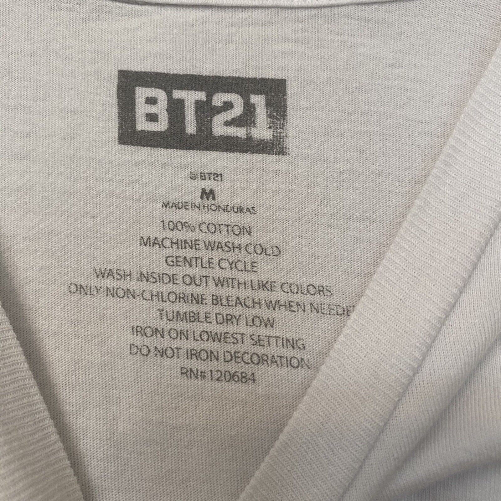BT21 White Tee Size Medium