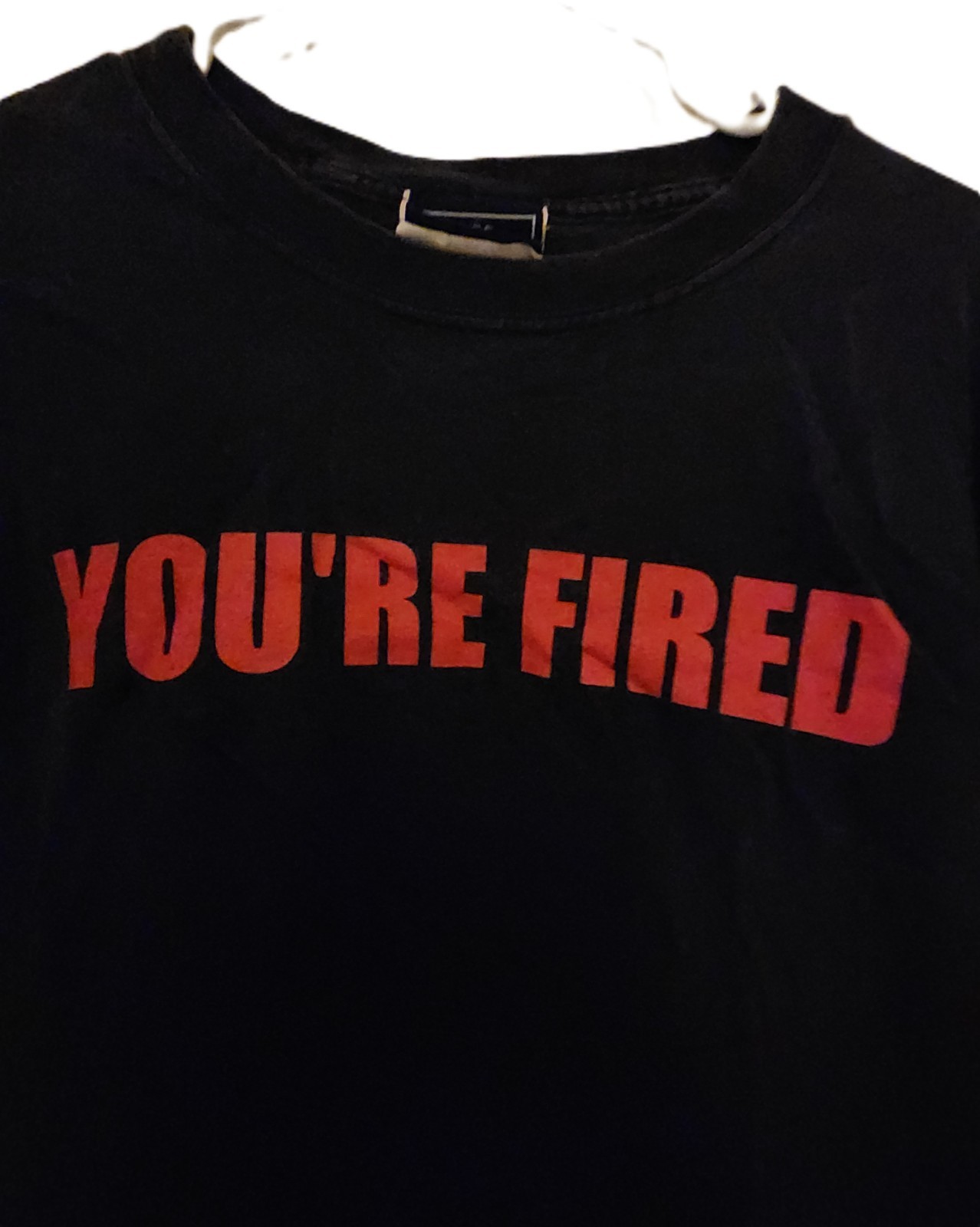 VINTAGE The Apprentice Shirt Adult L Black You’re Fired Donald Trump NBC Store