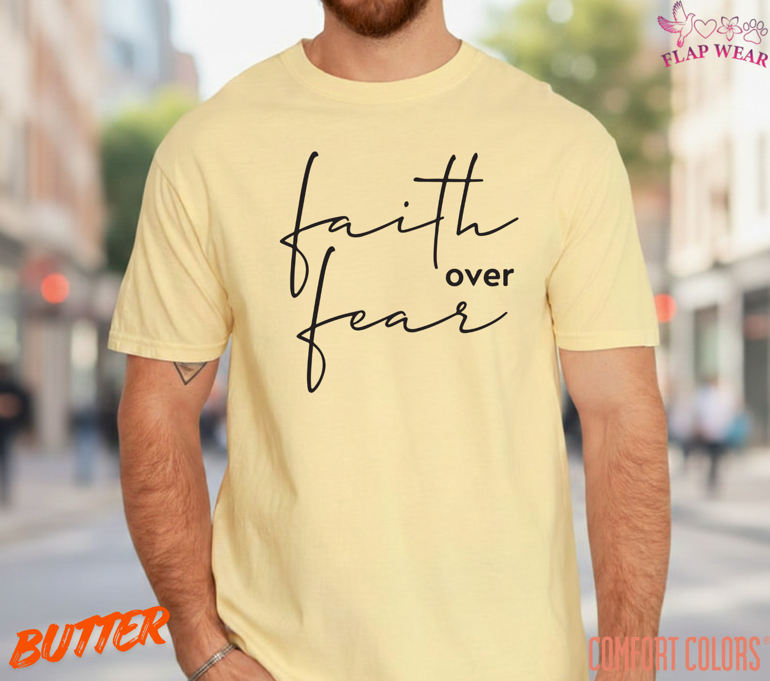 Unisex Faith Over Fear Christian T-Shirt, Men T shirt,Women T shirt Gift
