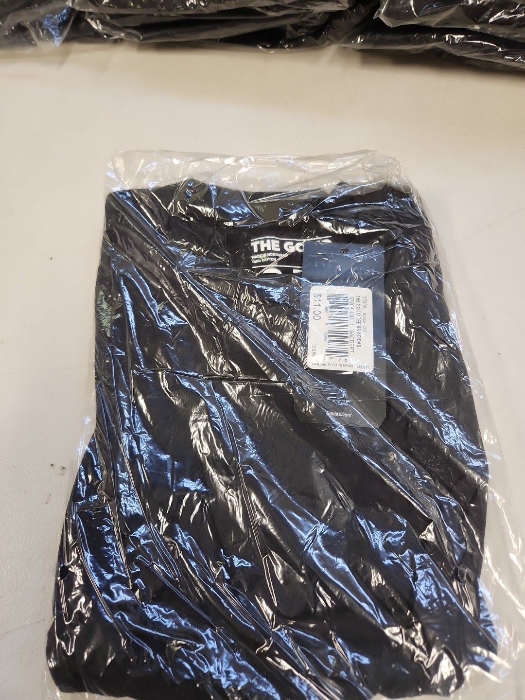 Adidas men’s workout the go to tee shirt Black 100% Cotton New S