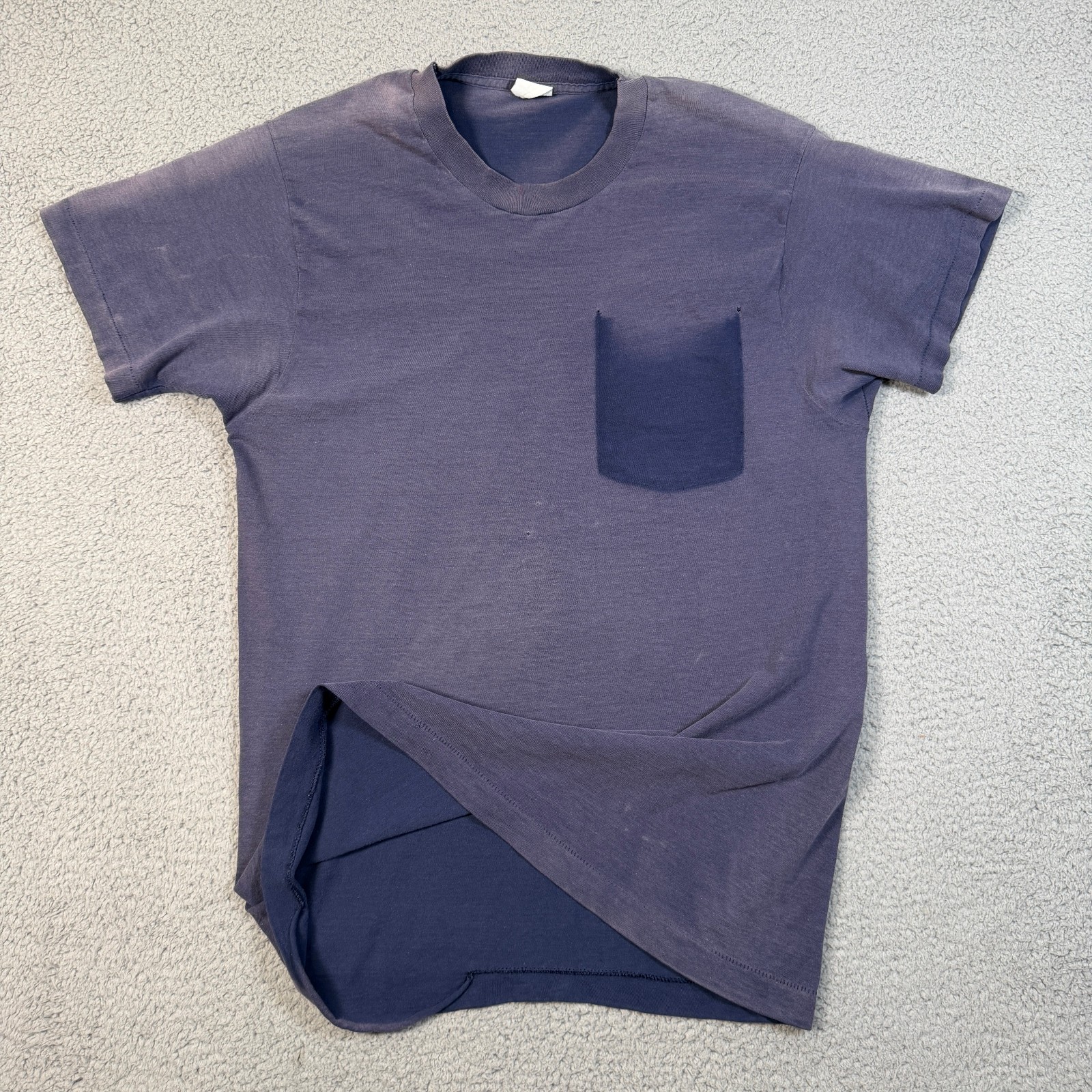 Vintage Faded Ghost Pocket T Shirt Men S Single Stitch 70s 80s Distressed Soft