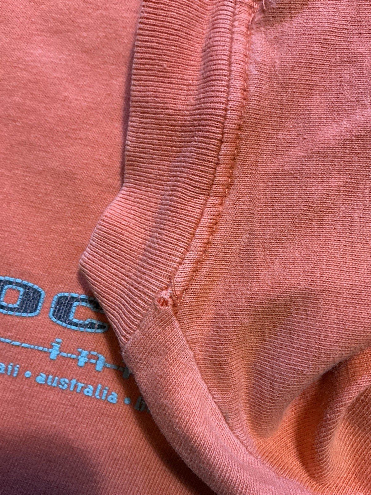Vintage Local Motion International Hawaii Orange Surf Graphic S/S T-Shirt Sz. M