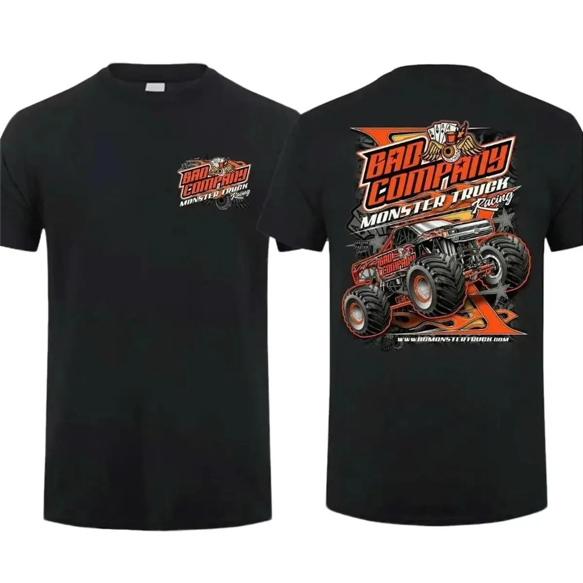 Bad Company Monster Truck Racing T-Shirt Big Wheel Offroad Tee