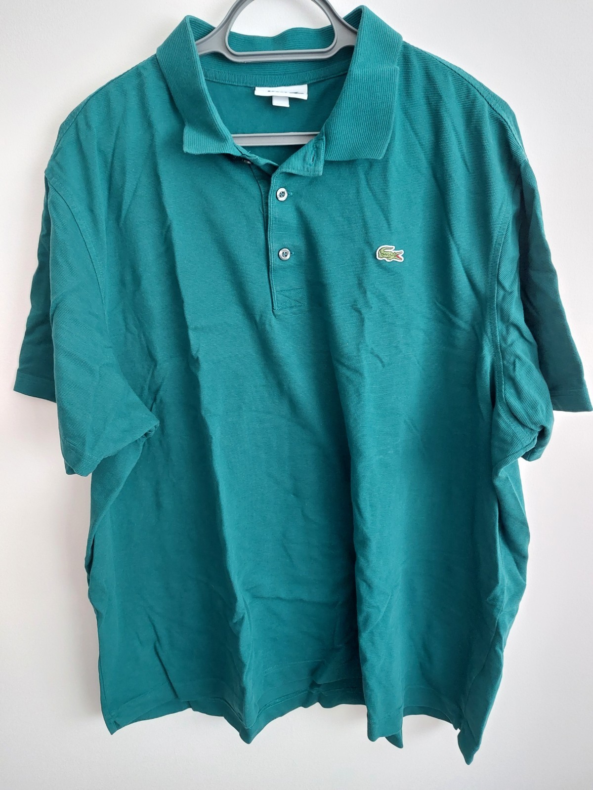 LACOSTE 4XL (SIZE 9) GREEN POLO SHIRT VERY GOOD USED CONDITION