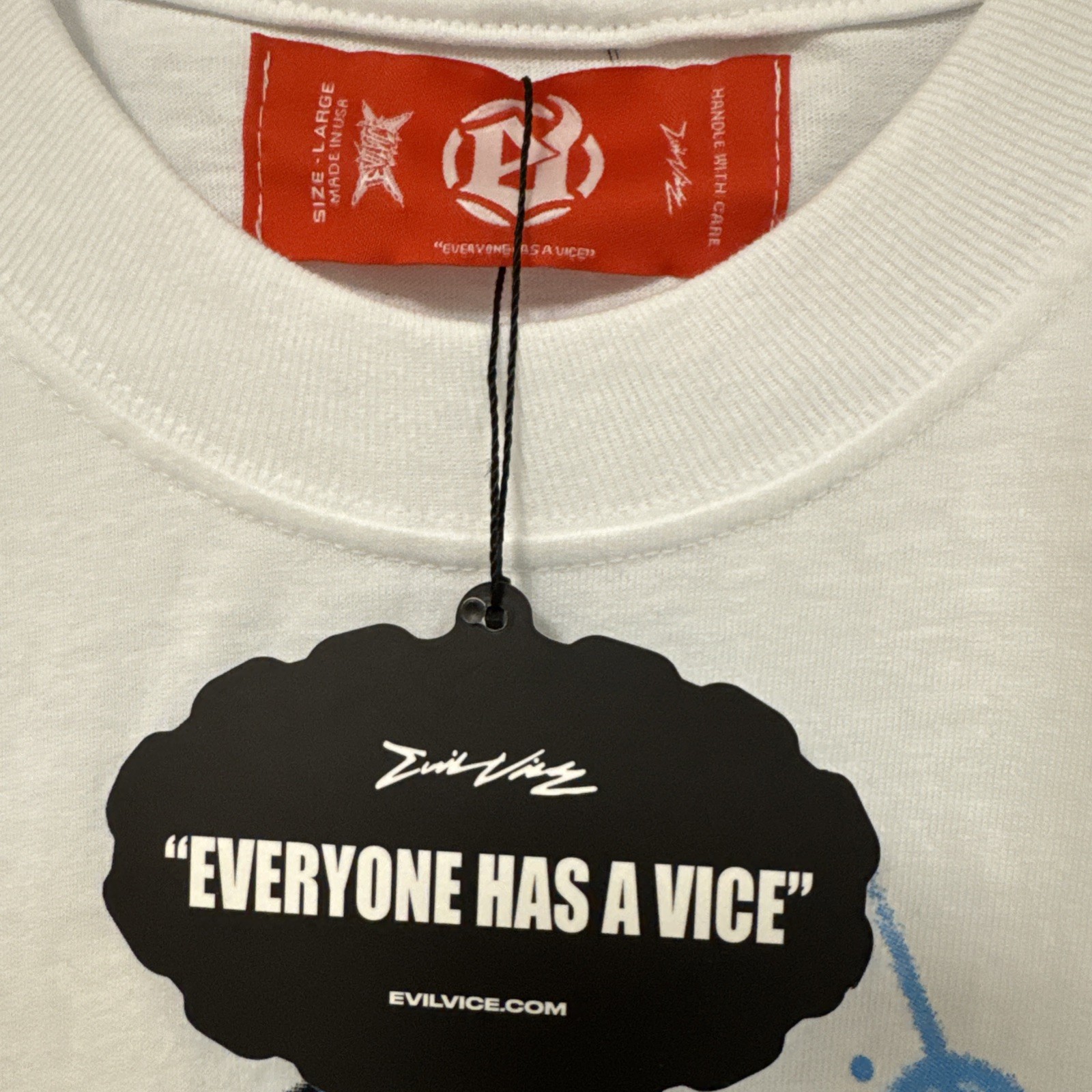 Evil Vice Red Tag Limited Large T-shirt Brand New Street Wear NWT