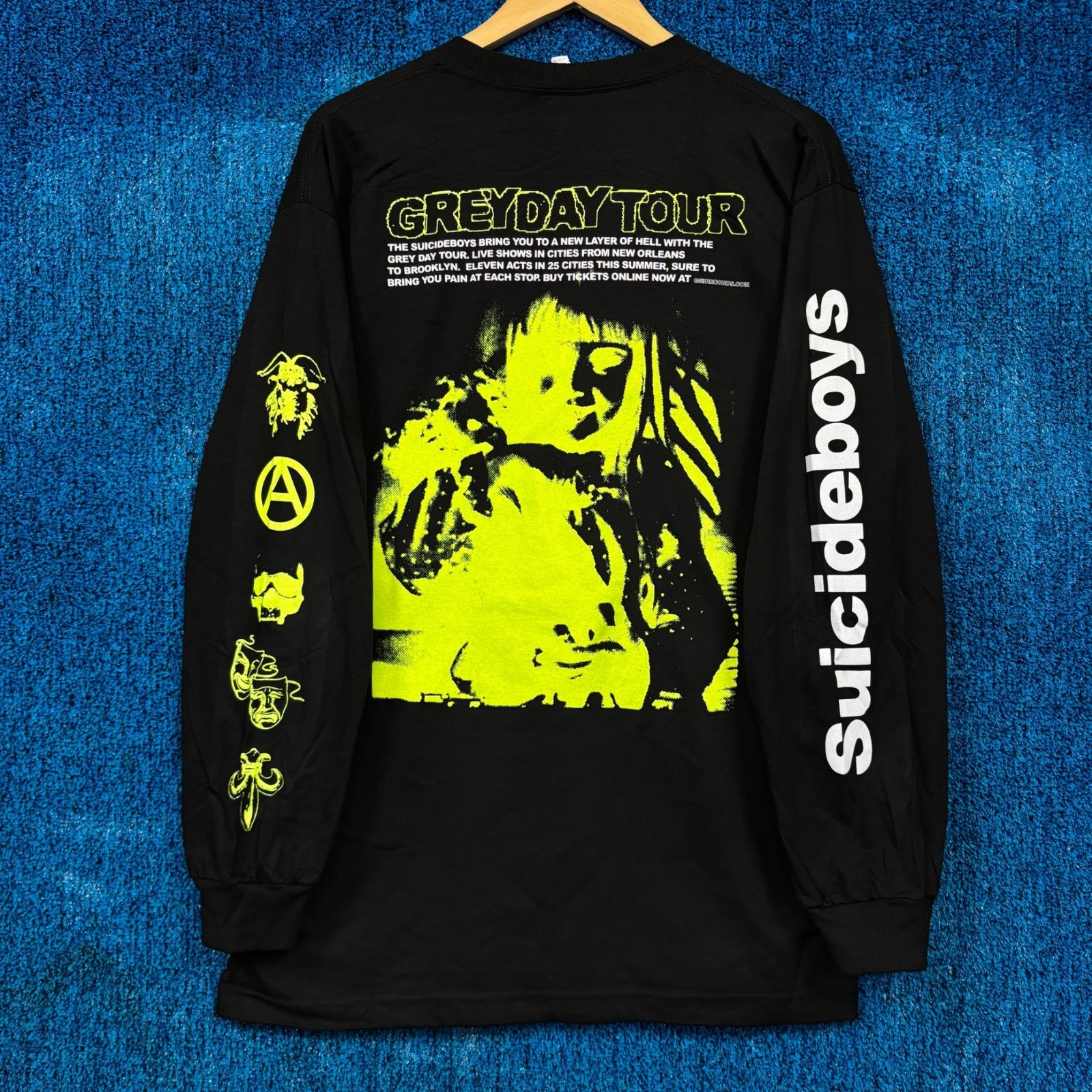G59 Records x The Suicideboys Grey Day Tour Long Sleeve L
