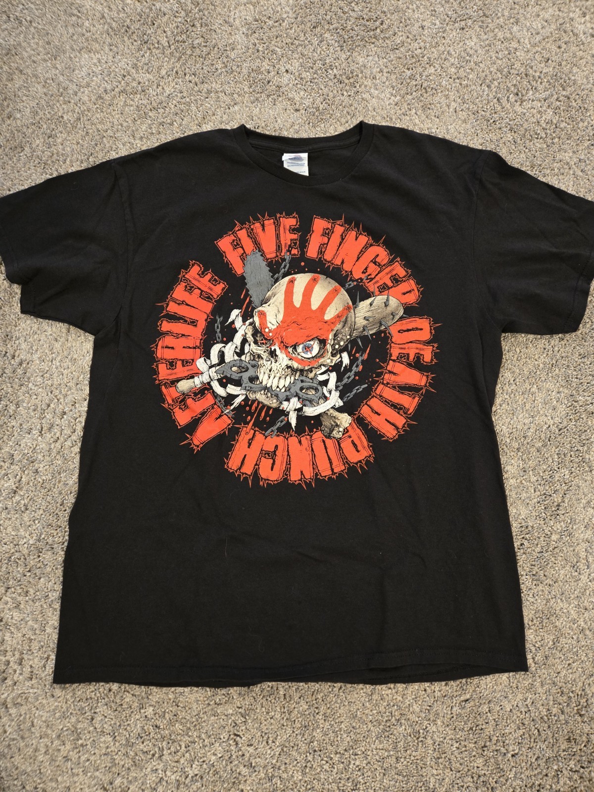 FIVE FINGER DEATH PUNCH T SHIRT LARGE AFTERLIFE WORLS TOUR