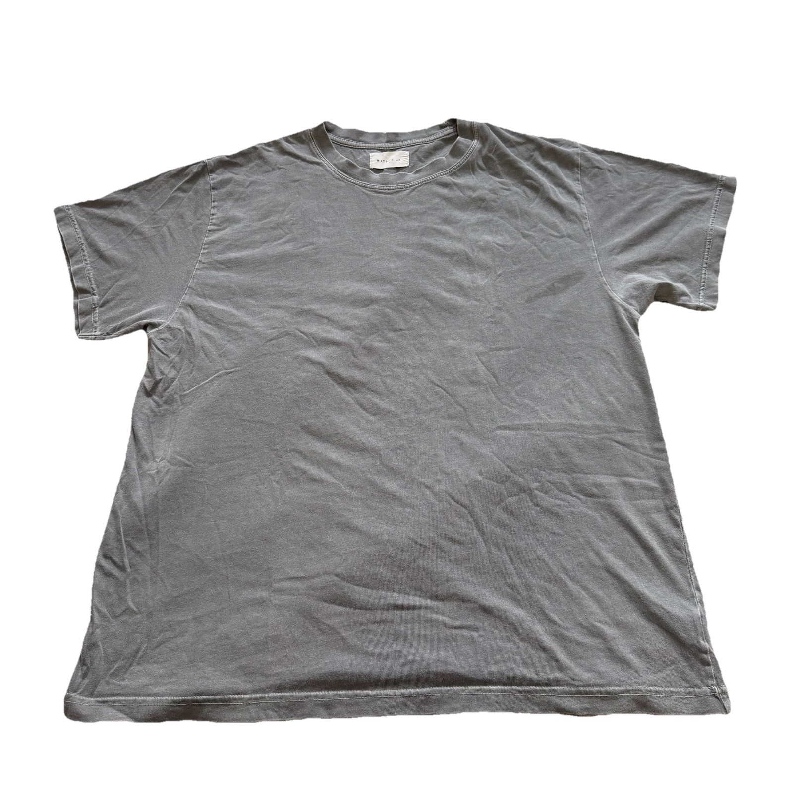 Richie Le Collection L Men’s Vintage Gray T-Shirt Pair Streetwear Grunge