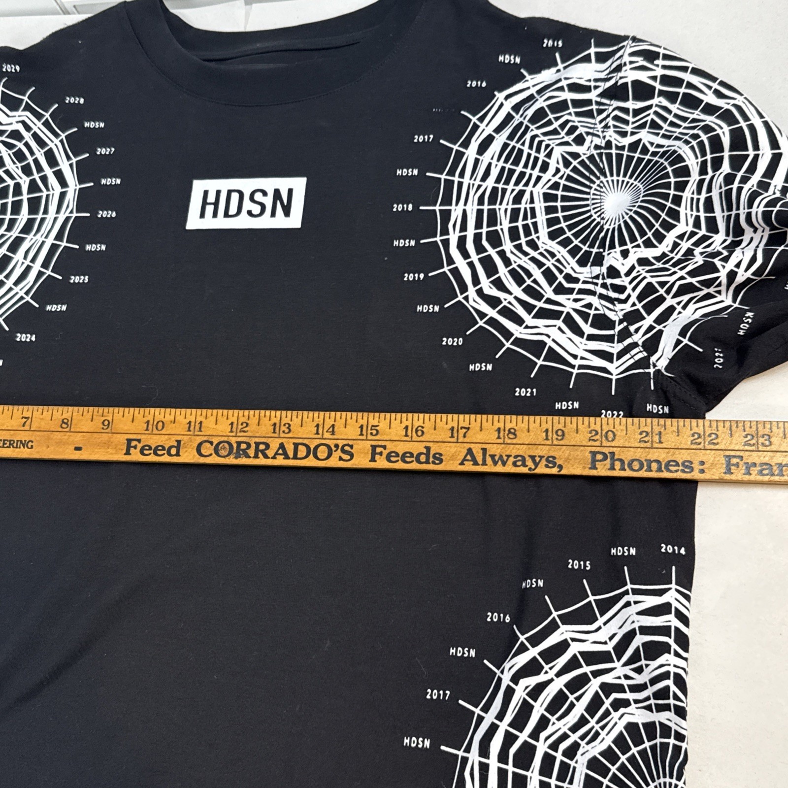 Hudson Outerwear Radar Graphic Print L/S T-Shirt Black Men’s Size XL Streetwear