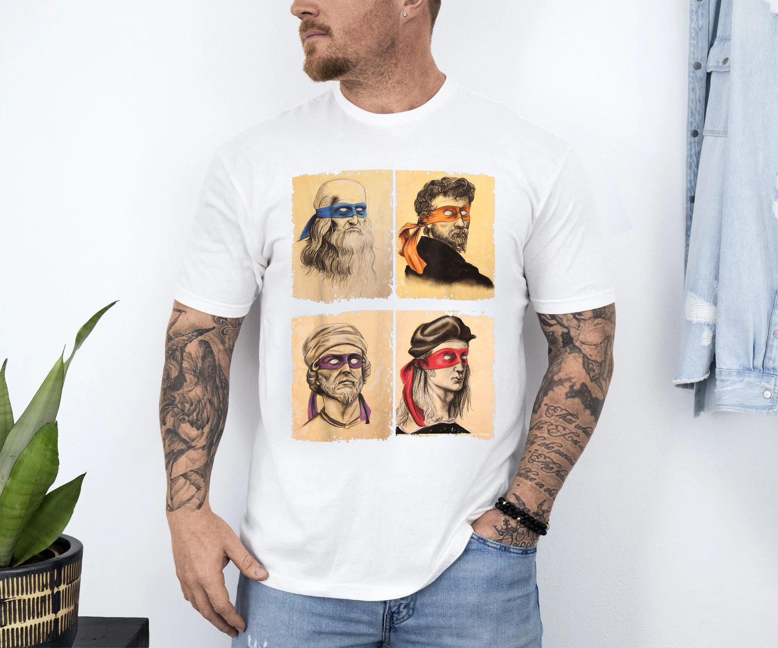 Humor Italian Artists T Shirt for Turtles Art Lovers T-Shirt