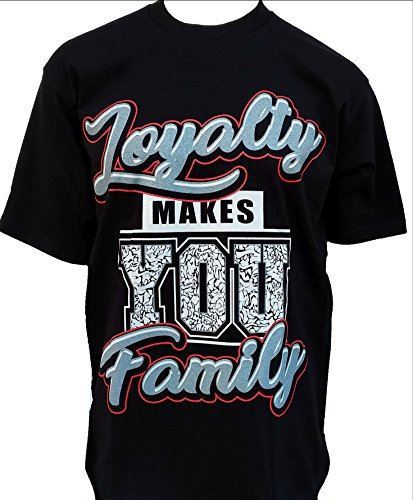 MENS SHOP PRIVATE LABEL Loyalty Makes You Family Mens Heavyweight T-Shirt Printe