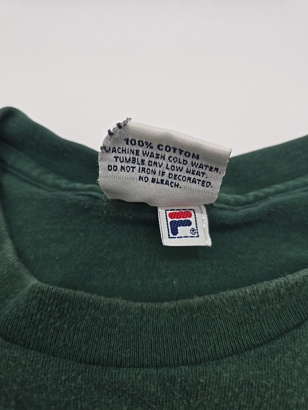 Vintage Fila Nassau Bite Me T-Shirt Men Medium Green USA..#19663