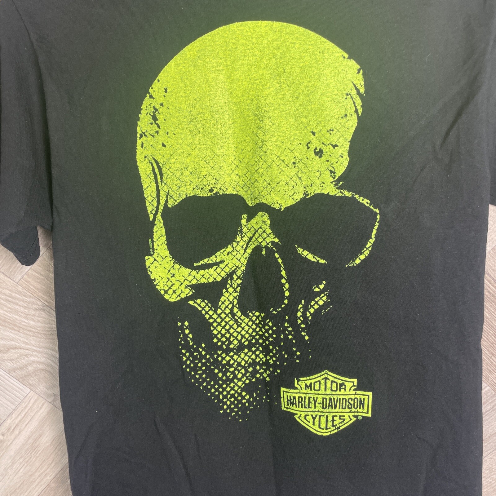 Harley Davidson Hampshire United Kingdom Black Graphic Print T Shirt Size Small