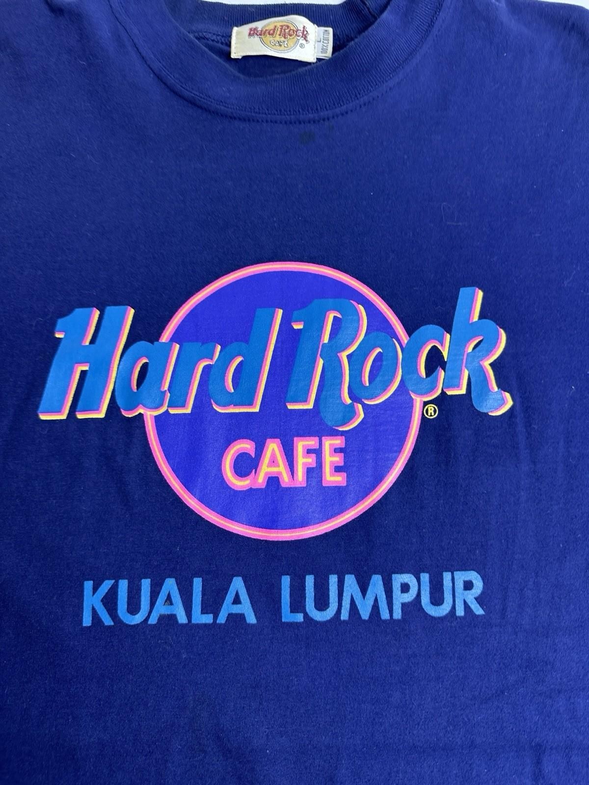 Vintage Hard Rock Café Kuala Lumpur Malaysia T-Shirt Tee Purple Large KC