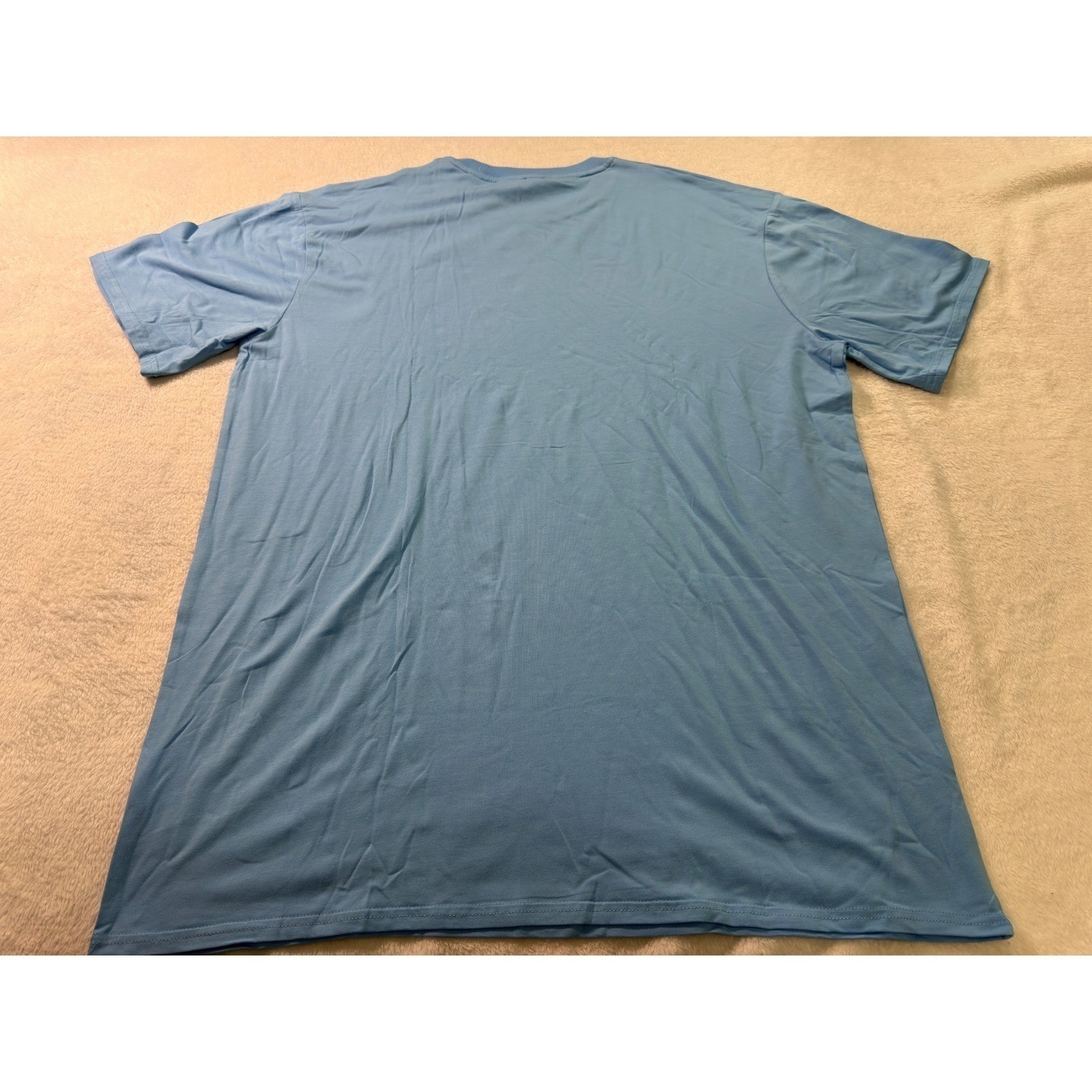 Royal Avalon Mens XL Bamboo Cotton UPF 50+ Sun Protection T-Shirt Sky Blue