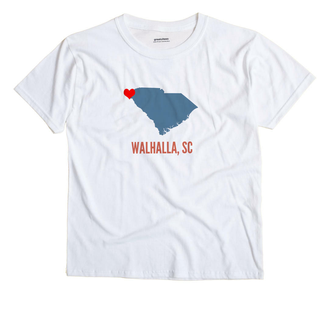 Walhalla South Carolina SC T-Shirt HEART
