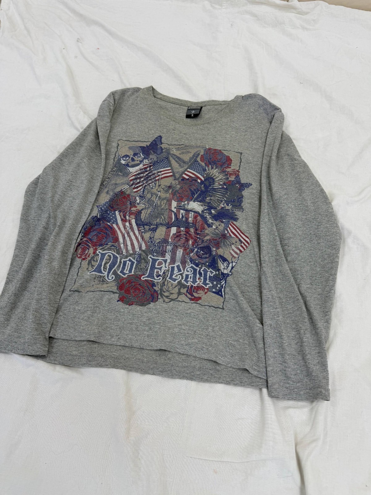 RARE Oversized VINTAGE SK8 STREETWEAR ARCHIVE Embroidered LOGO SKATER LONGSLEEVE