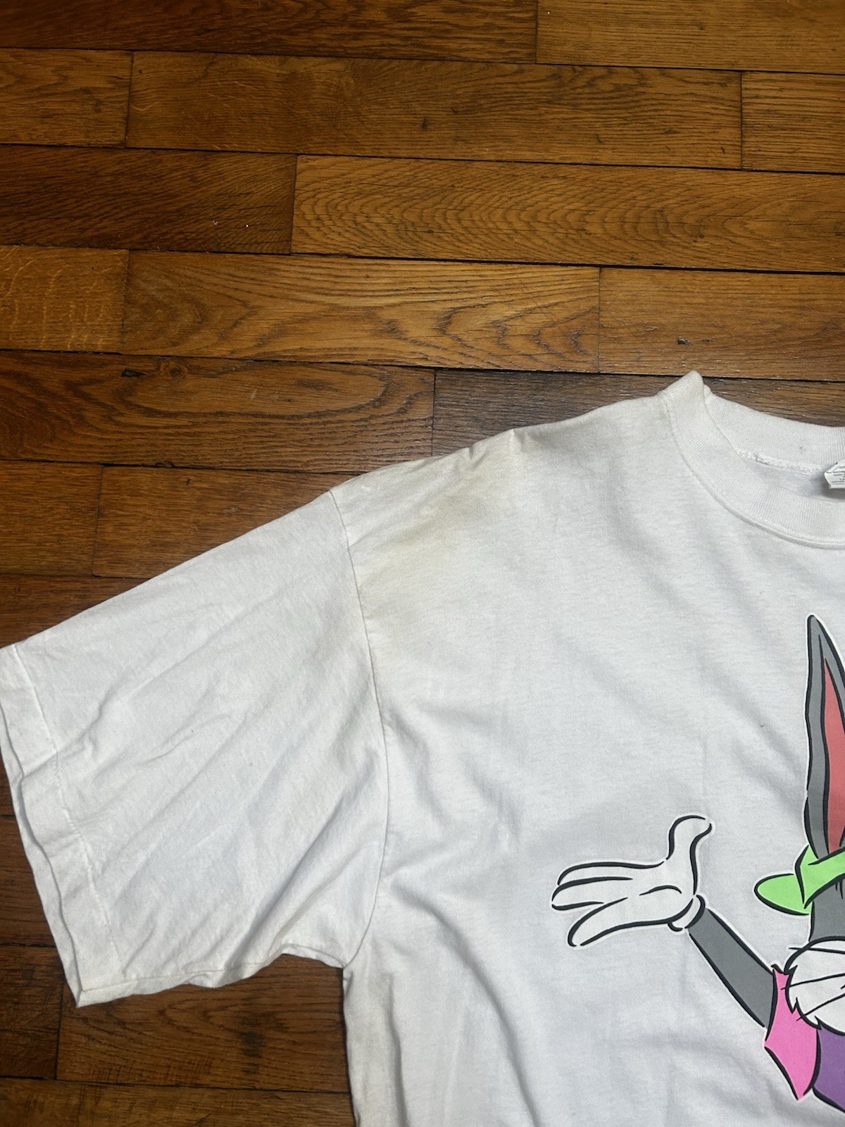 Vintage Bugs Bunny Looney Tunes T-Shirt Men’s 24W White Cotton