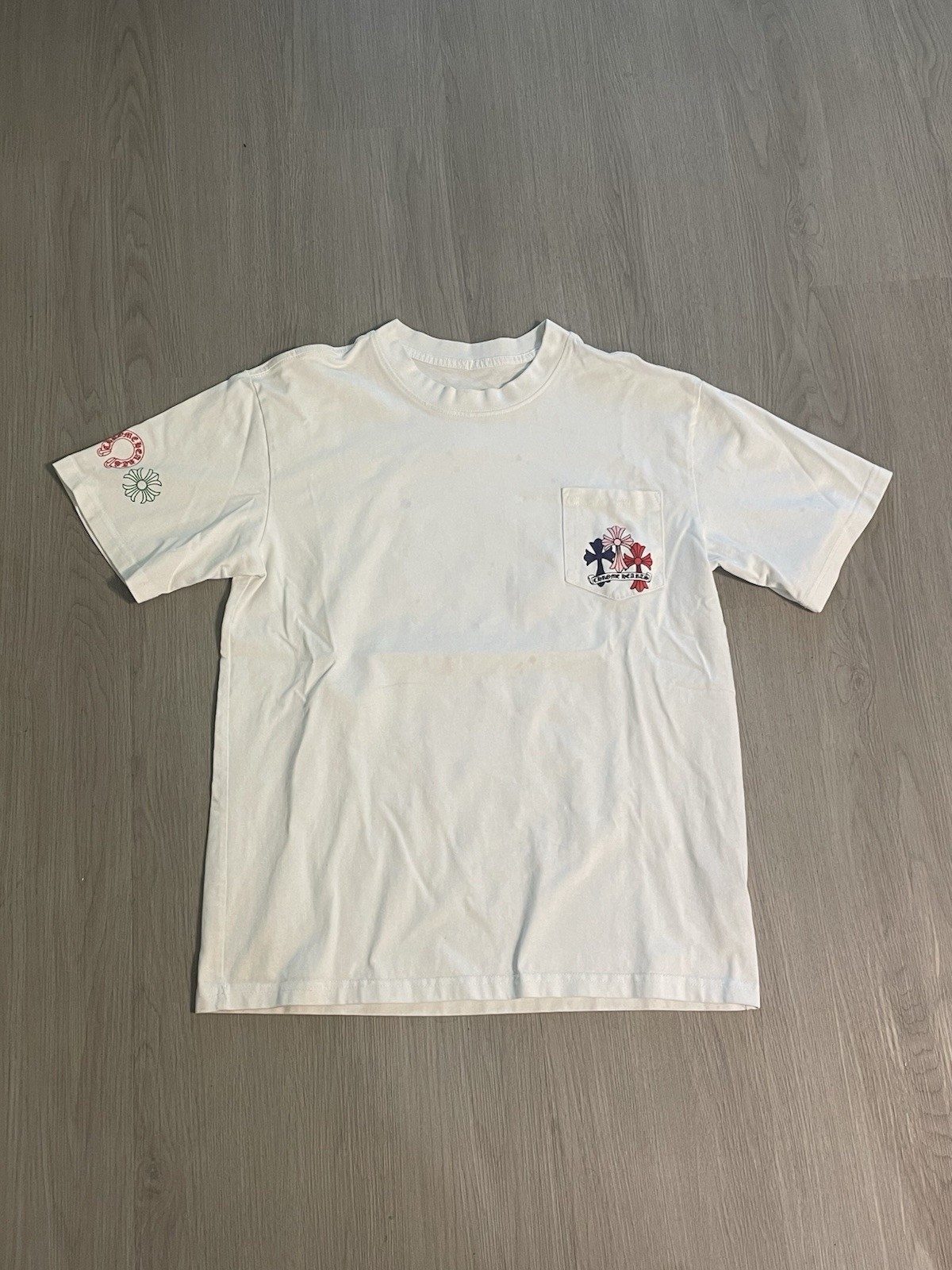 Chrome Hearts Multi Color Cross Cemetery T-shirt Size Medium