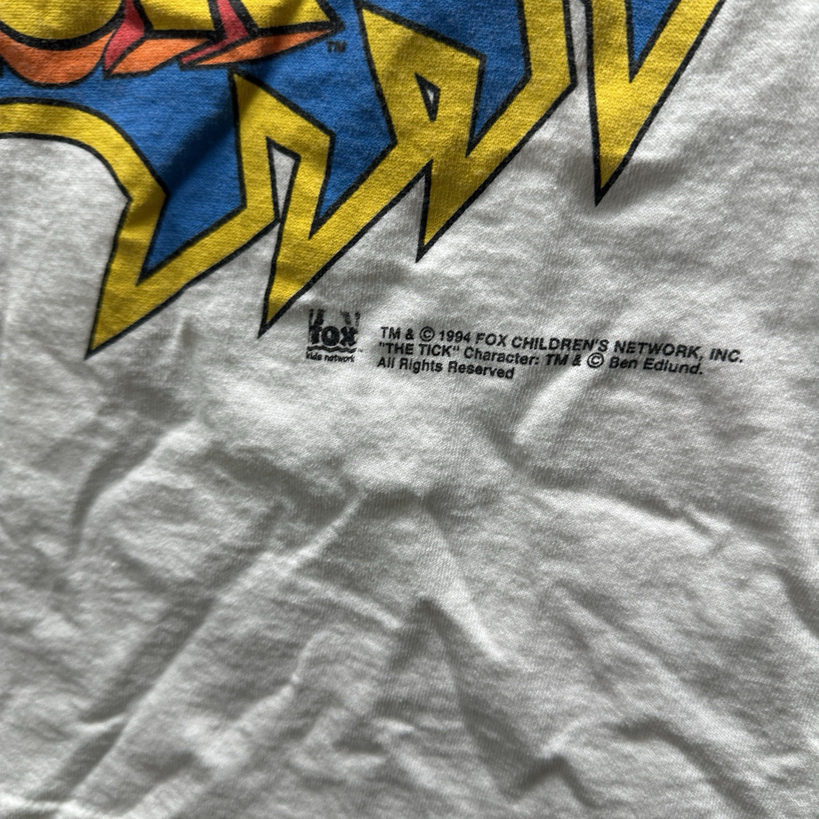 Vintage The Tick Face Graphic Evil Ways Mens Large Single Stitch Double Sided