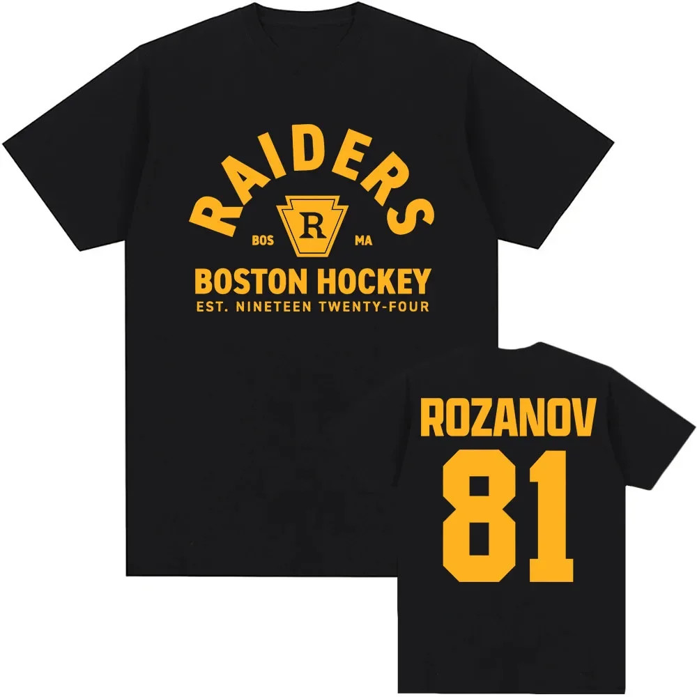 Heated Rivalry Rozanov 81 T-Shirt Boston Raiders TV Series Cotton Unisex UK