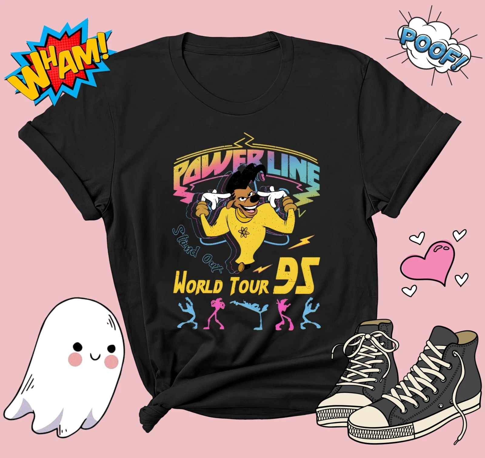 Goofy Movie Powerline T-shirt T Shirt Men Women Unisex Tshirt