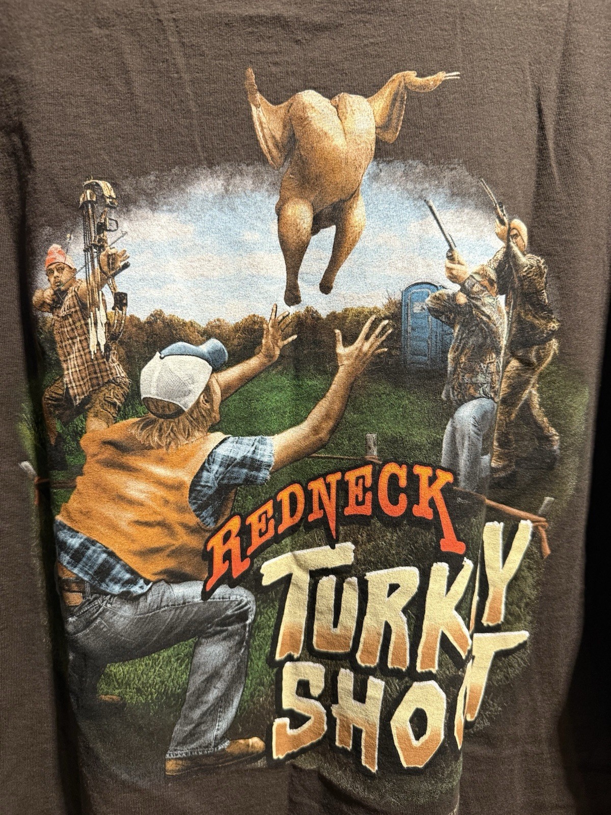 Delta Magnum Weight Red Neck -Turkey Hunt-Sportsman T-Shirt Size Xl
