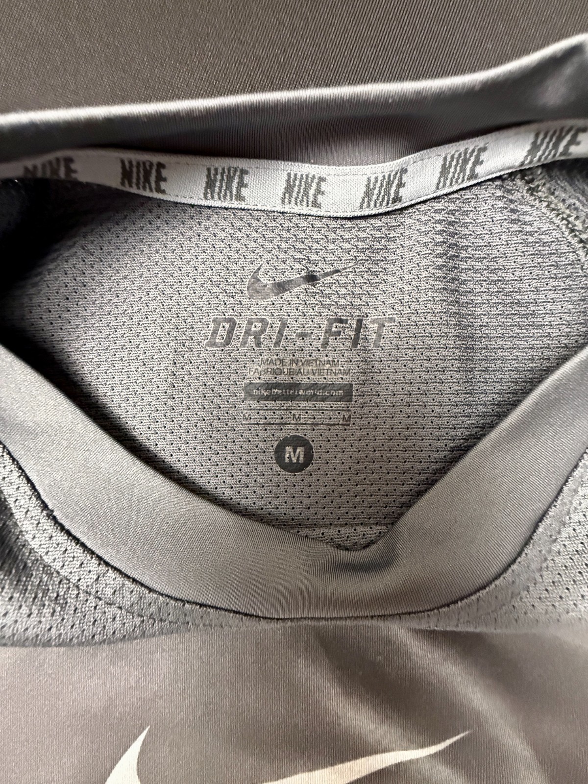 Grey Nike Drifit Athletic Top