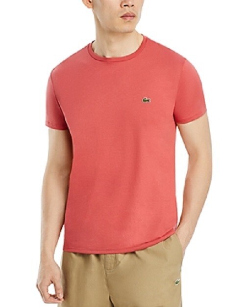 Lacoste Men’s Classic Crew Neck Soft Pima Cotton T-Shirt, Gelato, L
