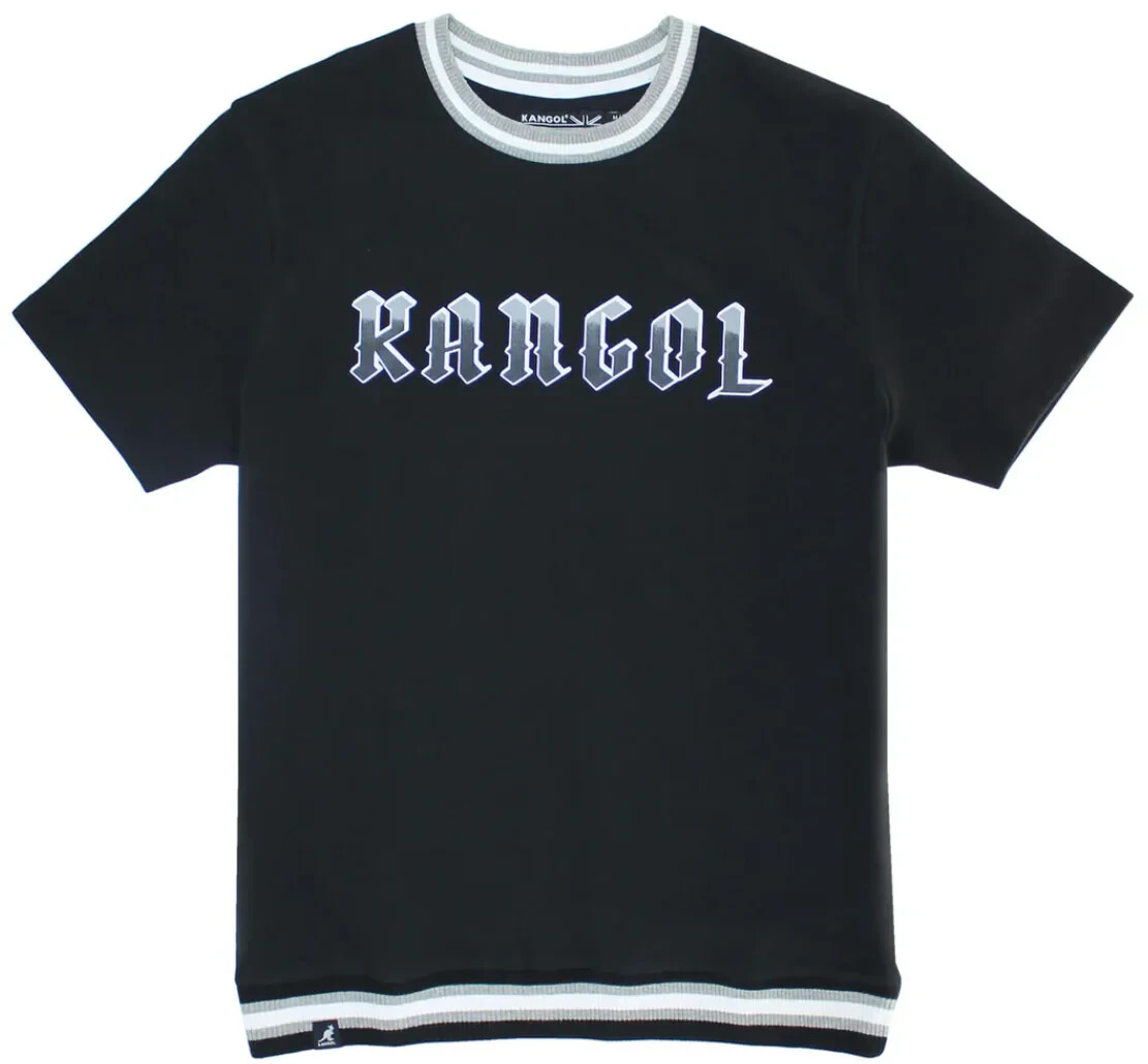 Kangol Game Day Black Heavyweight Crew Neck Black T-Shirt