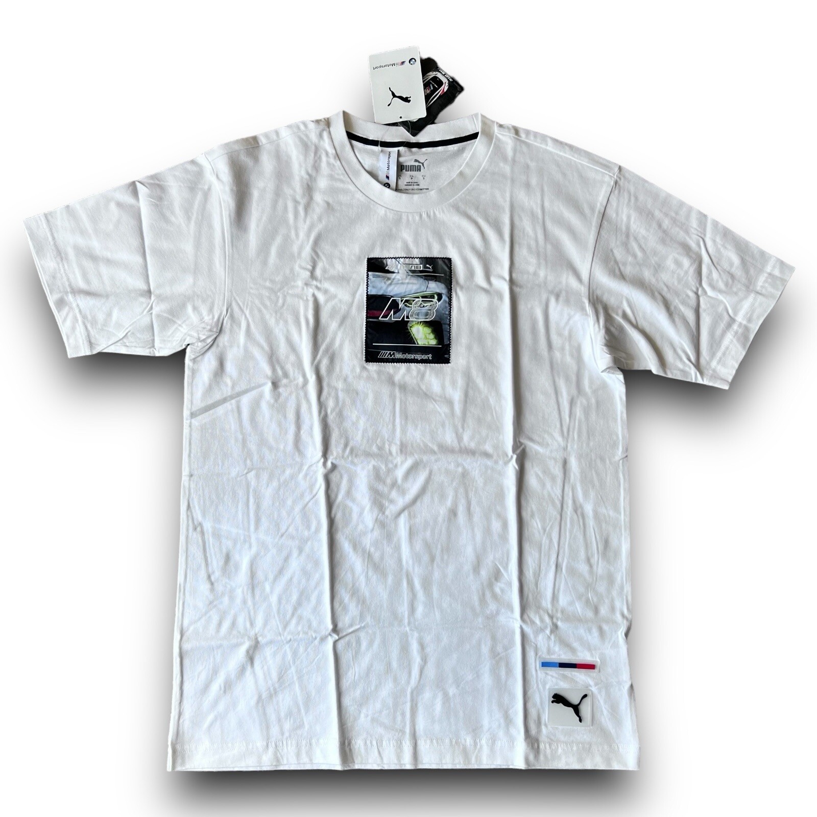 Puma x BMW – MMS Street M8 Tee – Mens Size Small – White