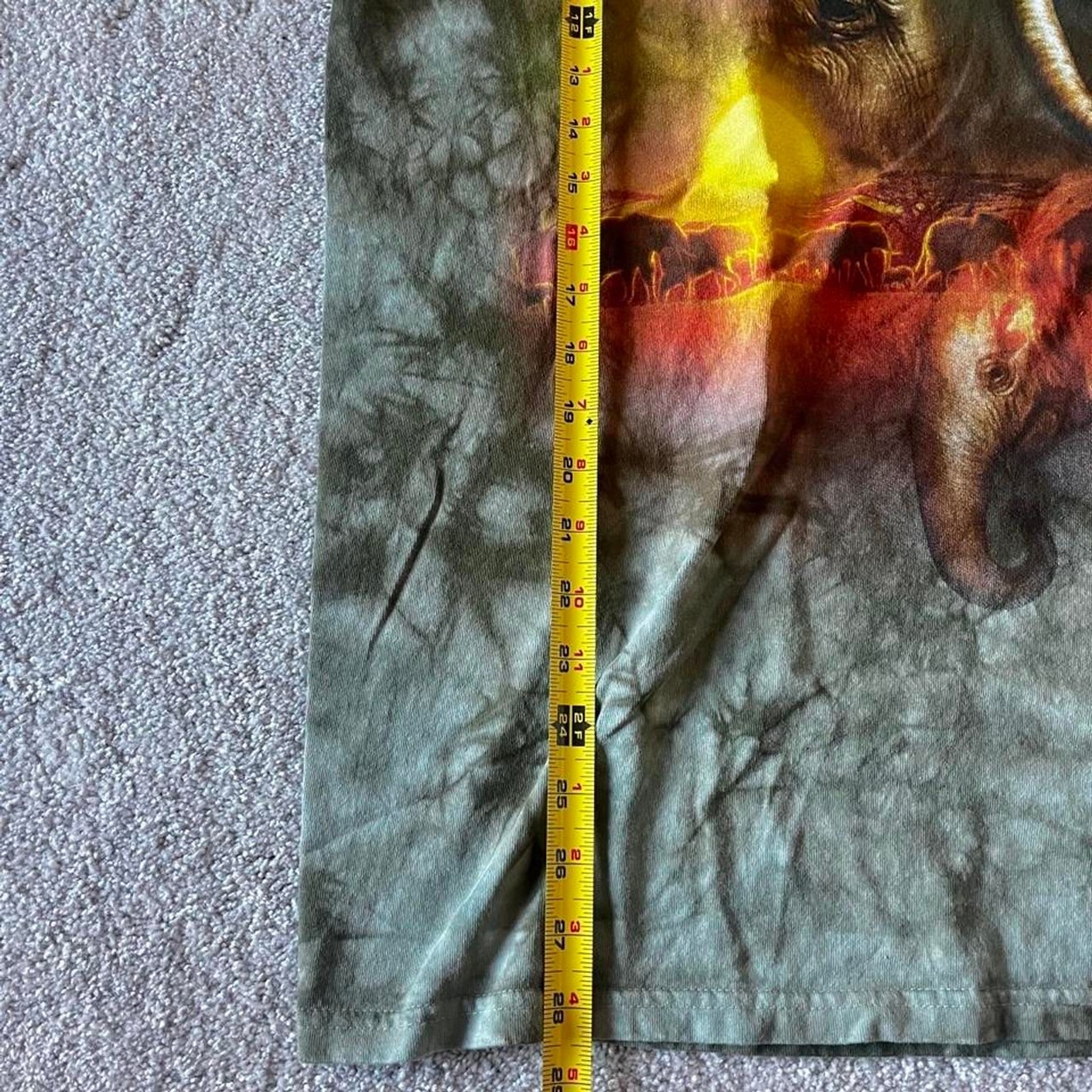 Vintage 90s Liquid Blue Elephant T-shirt