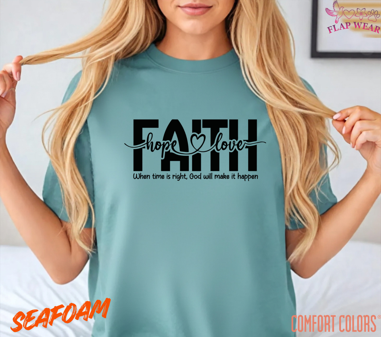 Unisex Faith Hope Love T-Shirt, Men T shirt,Women T shirt Gift ReligionTop