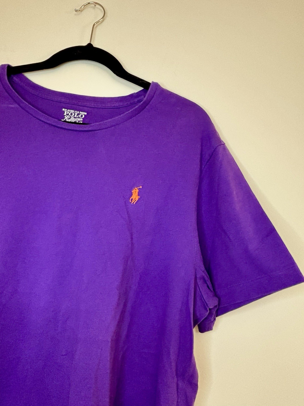 Polo Ralph Lauren Purple Crew Neck Logo Cotton Men’s XL Tee
