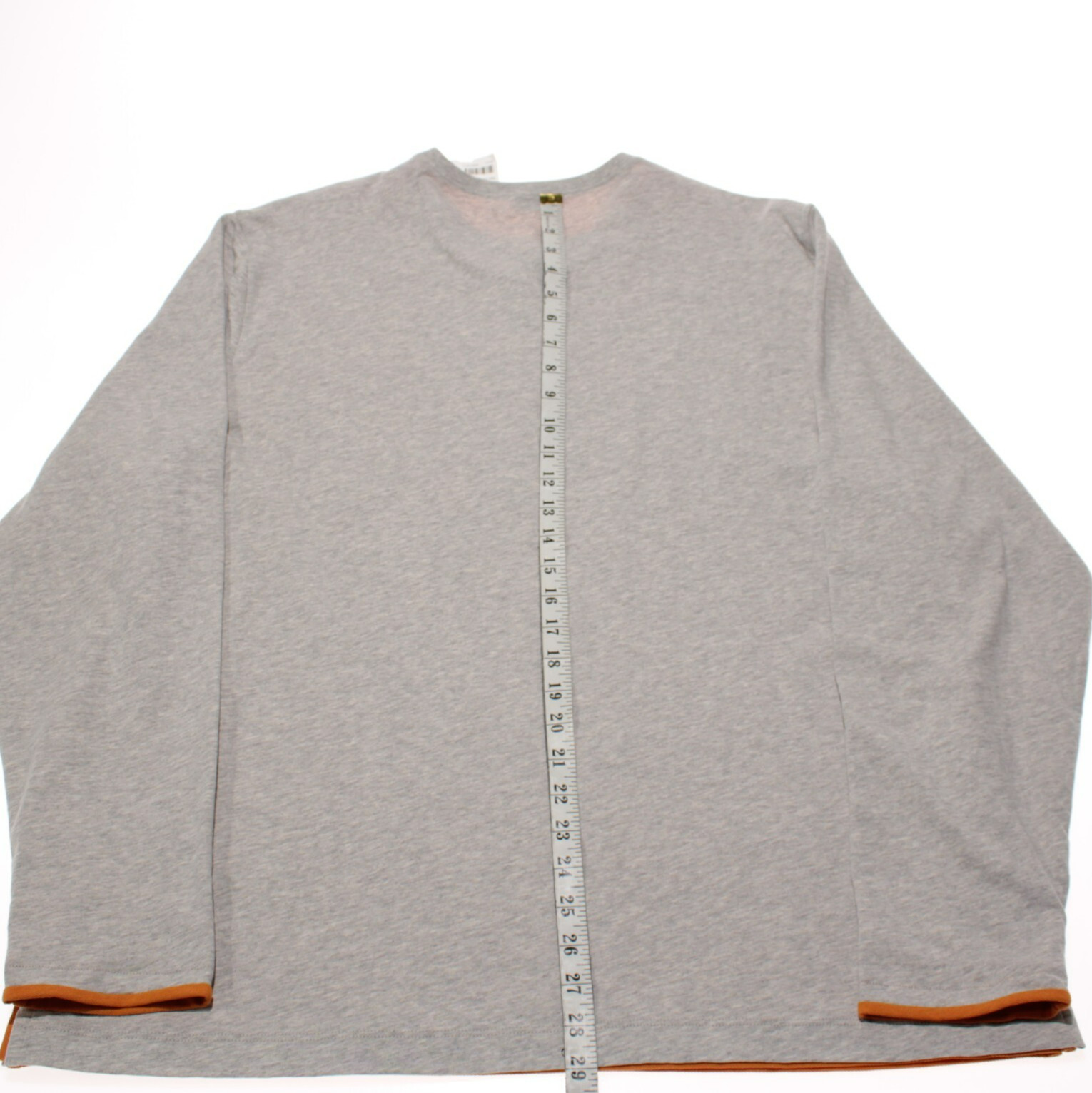 Left Coast Tee NWOT Long Sleeve Henley T-Shirt Size XXL in Gray 100% Cotton