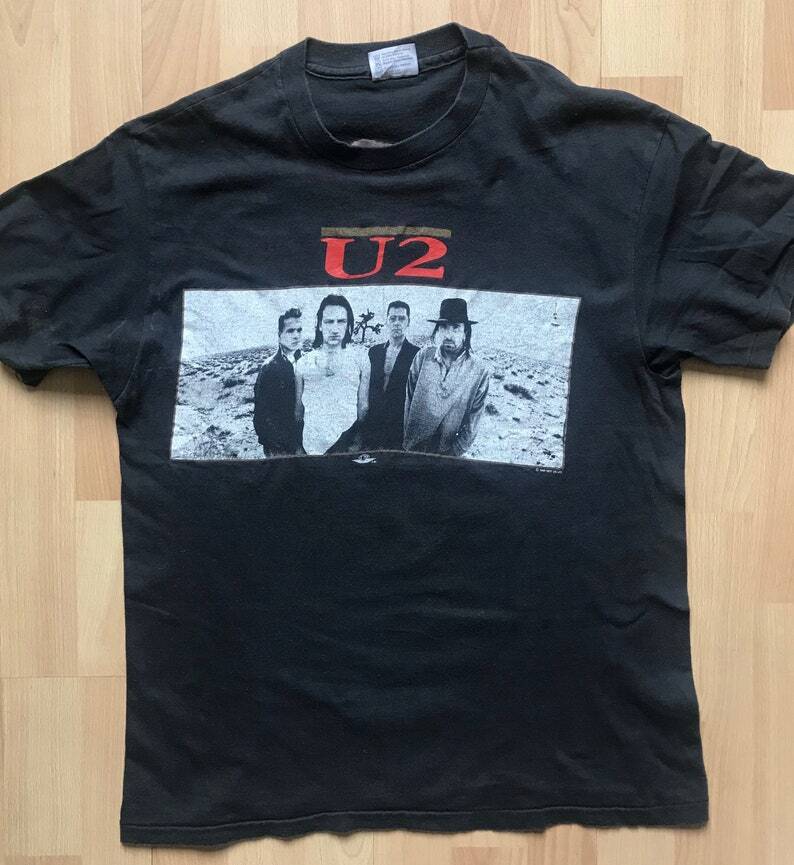 Remake 2 sided 1987 U2 The Joshua Tree Tour T-shirt